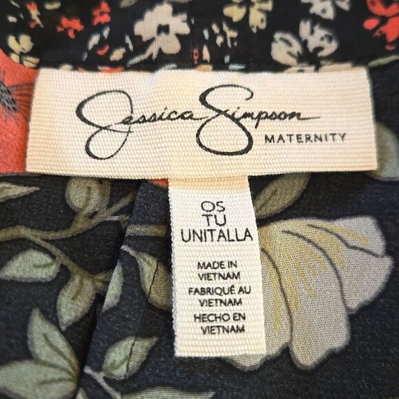 EC JESSICA SIMPSON MATETNITY SHEER KIMONO OSFM - Picture 4 of 4